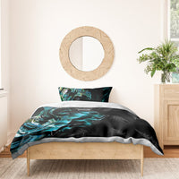 New Zealand Marathon Bedding Set Silver Fern Paua Shell Simple Style LT05 - Polynesian Pride