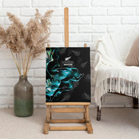 New Zealand Marathon Canvas Wall Art Silver Fern Paua Shell Simple Style LT05 - Polynesian Pride