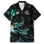 New Zealand Marathon Family Matching Long Sleeve Bodycon Dress and Hawaiian Shirt Silver Fern Paua Shell Simple Style