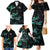 New Zealand Marathon Family Matching Mermaid Dress and Hawaiian Shirt Silver Fern Paua Shell Simple Style