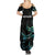 New Zealand Marathon Family Matching Summer Maxi Dress and Hawaiian Shirt Silver Fern Paua Shell Simple Style