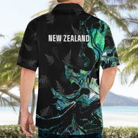 New Zealand Marathon Hawaiian Shirt Silver Fern Paua Shell Simple Style LT05 - Polynesian Pride
