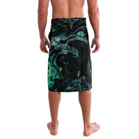 New Zealand Marathon Lavalava Silver Fern Paua Shell Simple Style LT05 - Polynesian Pride