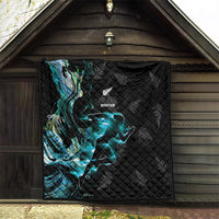 New Zealand Marathon Quilt Silver Fern Paua Shell Simple Style