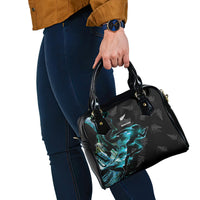 New Zealand Marathon Shoulder Handbag Silver Fern Paua Shell Simple Style LT05 - Polynesian Pride