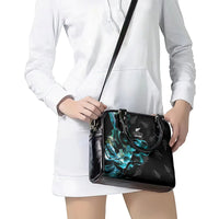 New Zealand Marathon Shoulder Handbag Silver Fern Paua Shell Simple Style LT05 - Polynesian Pride