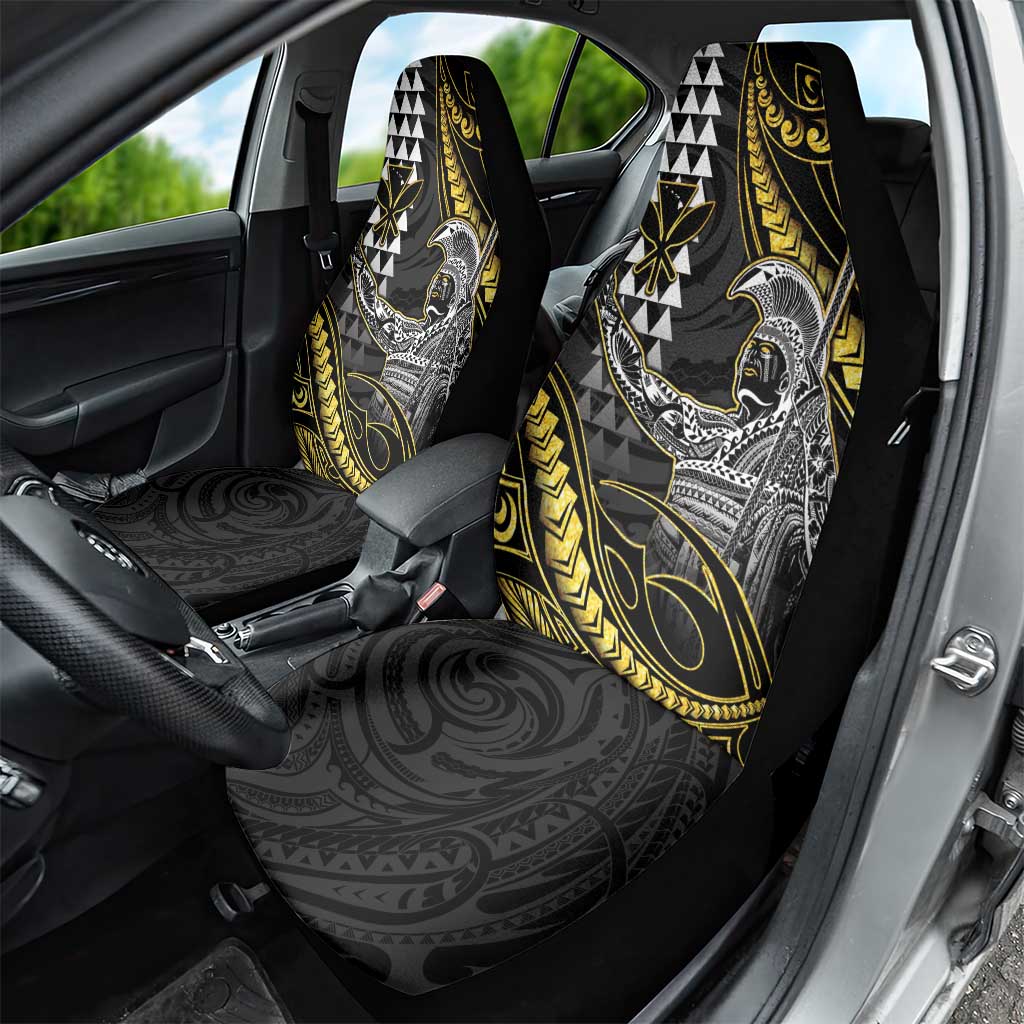 Hawaii King Kamehameha The Great Car Seat Cover Gold Tribal Tattoo