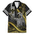 Hawaii King Kamehameha The Great Family Matching Summer Maxi Dress and Hawaiian Shirt Gold Tribal Tattoo