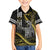 Hawaii King Kamehameha The Great Family Matching Summer Maxi Dress and Hawaiian Shirt Gold Tribal Tattoo