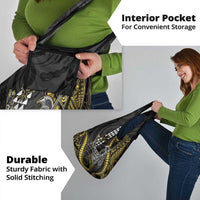 Hawaii King Kamehameha The Great Grocery Bag Gold Tribal Tattoo