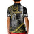 Hawaii King Kamehameha The Great Kid Polo Shirt Gold Tribal Tattoo