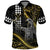 Hawaii King Kamehameha The Great Polo Shirt Gold Tribal Tattoo