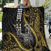 Hawaii King Kamehameha The Great Quilt Gold Tribal Tattoo