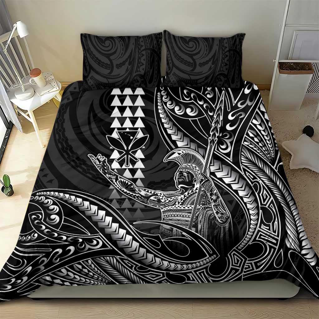Hawaii King Kamehameha The Great Bedding Set Black Tribal Tattoo