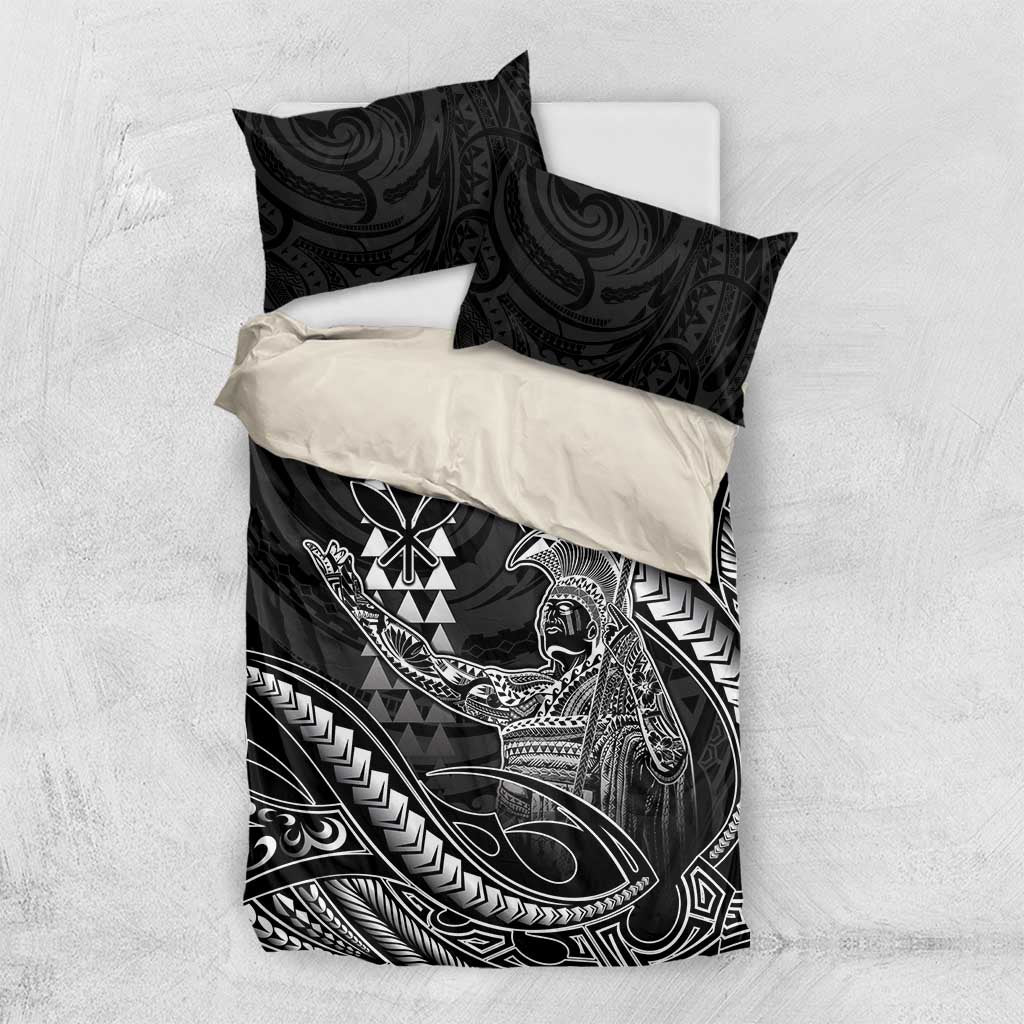 Hawaii King Kamehameha The Great Bedding Set Black Tribal Tattoo