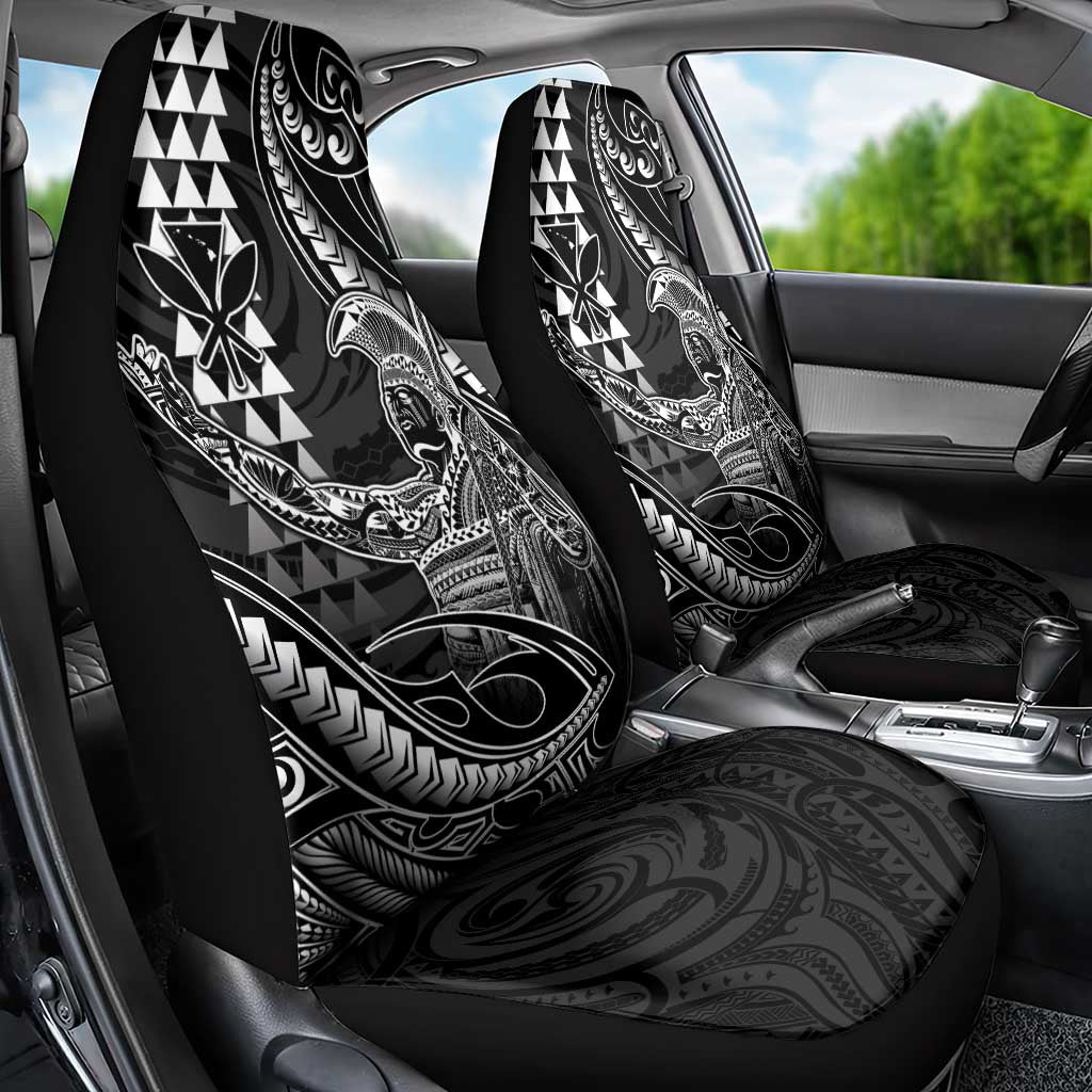 Hawaii King Kamehameha The Great Car Seat Cover Black Tribal Tattoo