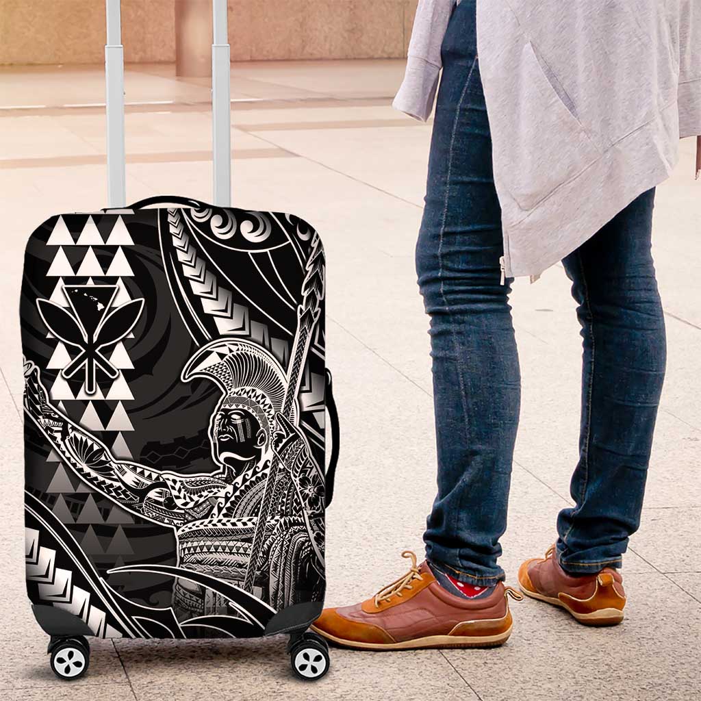 Hawaii King Kamehameha The Great Luggage Cover Black Tribal Tattoo