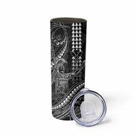 Hawaii King Kamehameha The Great Skinny Tumbler Black Tribal Tattoo