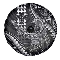 Hawaii King Kamehameha The Great Spare Tire Cover Black Tribal Tattoo