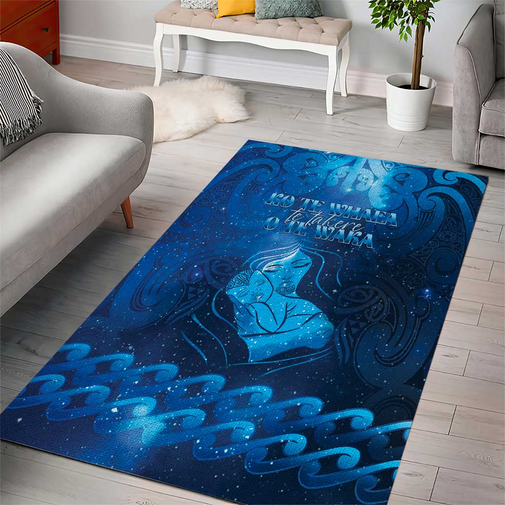 New Zealand Mother's Day Area Rug Ko Te Whaea Te Takere O Te Waka