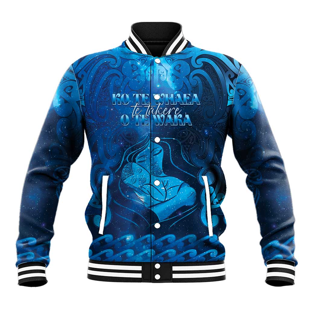 Personalised New Zealand Mother's Day Baseball Jacket Ko Te Whaea Te Takere O Te Waka