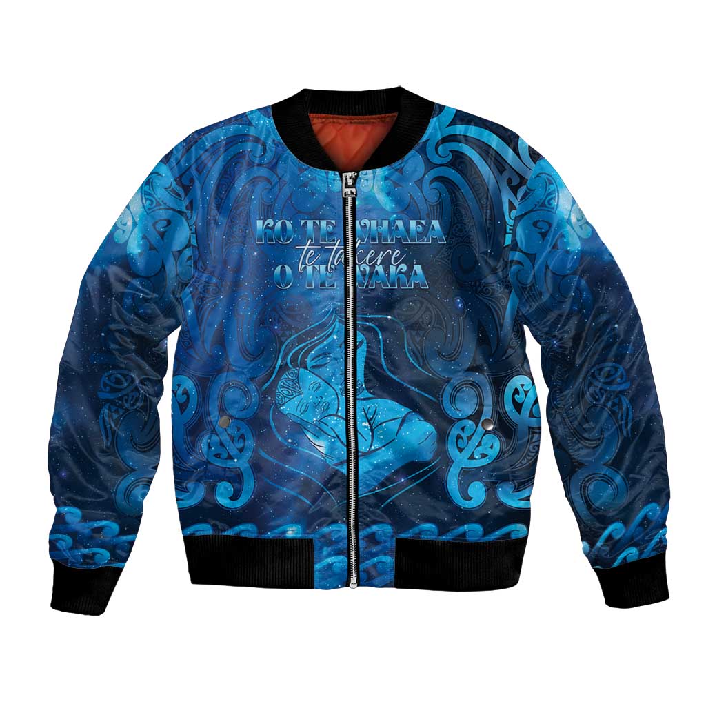 Personalised New Zealand Mother's Day Bomber Jacket Ko Te Whaea Te Takere O Te Waka