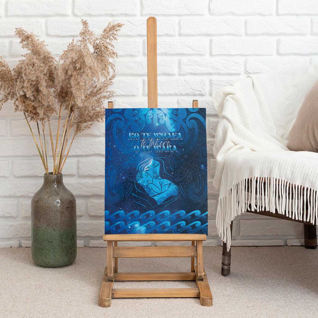 New Zealand Mother's Day Canvas Wall Art Ko Te Whaea Te Takere O Te Waka LT05 - Polynesian Pride