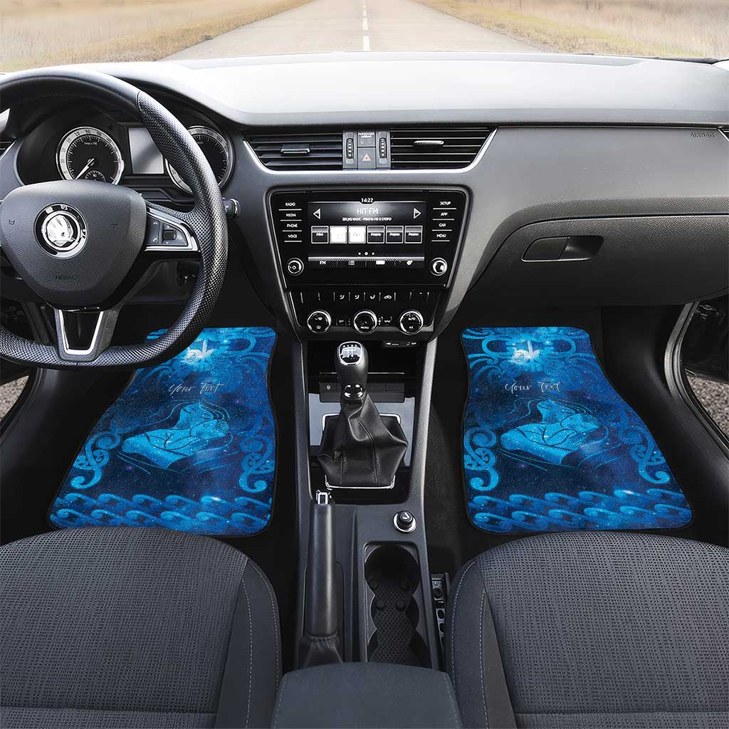 New Zealand Mother's Day Car Mats Ko Te Whaea Te Takere O Te Waka LT05 Set 2pcs - Front Blue - Polynesian Pride