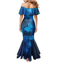 Personalised New Zealand Mother's Day Family Matching Mermaid Dress and Hawaiian Shirt Ko Te Whaea Te Takere O Te Waka