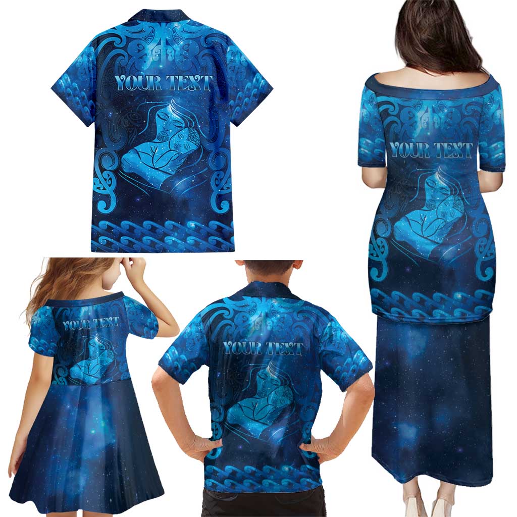 Personalised New Zealand Mother's Day Family Matching Puletasi and Hawaiian Shirt Ko Te Whaea Te Takere O Te Waka