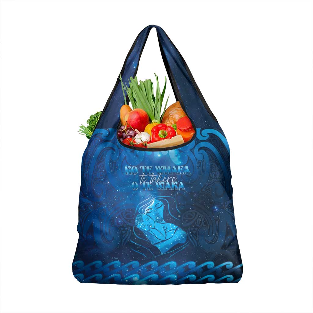 New Zealand Mother's Day Grocery Bag Ko Te Whaea Te Takere O Te Waka LT05 1-pack One Size Blue - Polynesian Pride