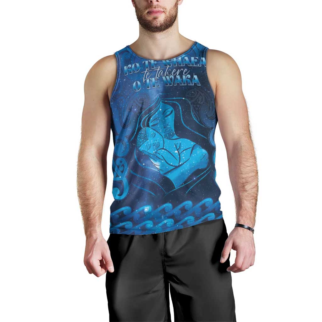 Personalised New Zealand Mother's Day Men Tank Top Ko Te Whaea Te Takere O Te Waka LT05 - Polynesian Pride