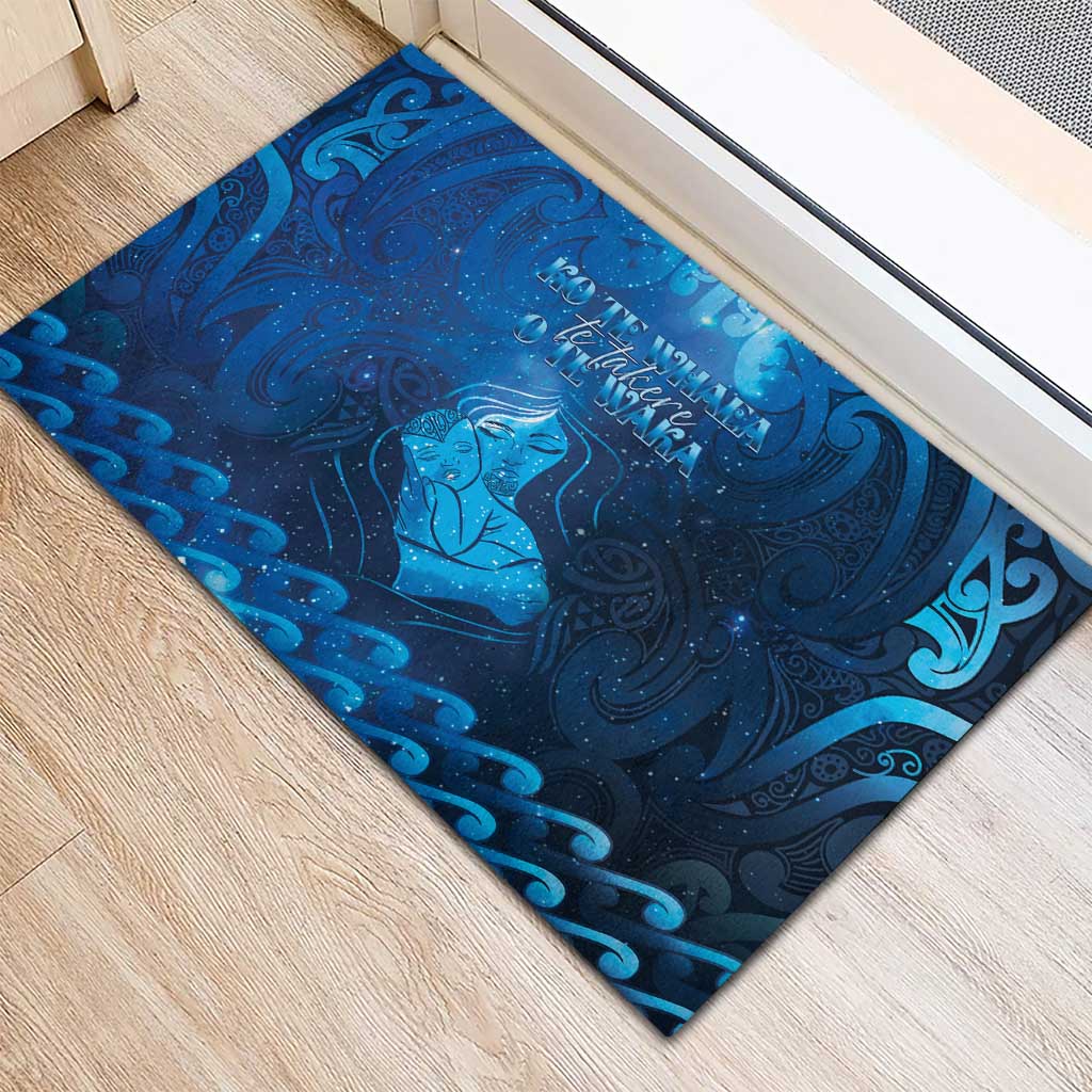 New Zealand Mother's Day Rubber Doormat Ko Te Whaea Te Takere O Te Waka LT05 - Polynesian Pride