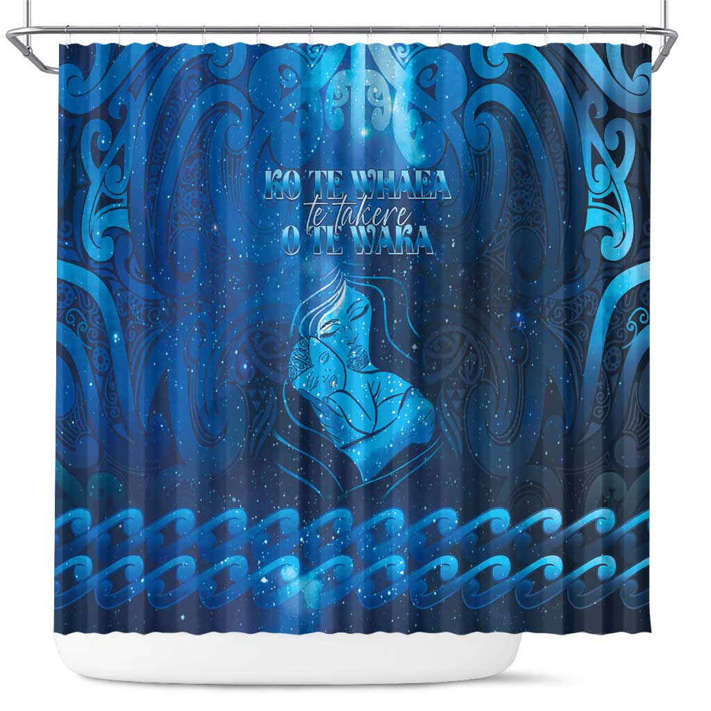 New Zealand Mother's Day Shower Curtain Ko Te Whaea Te Takere O Te Waka