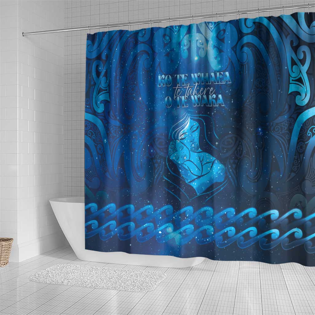 New Zealand Mother's Day Shower Curtain Ko Te Whaea Te Takere O Te Waka