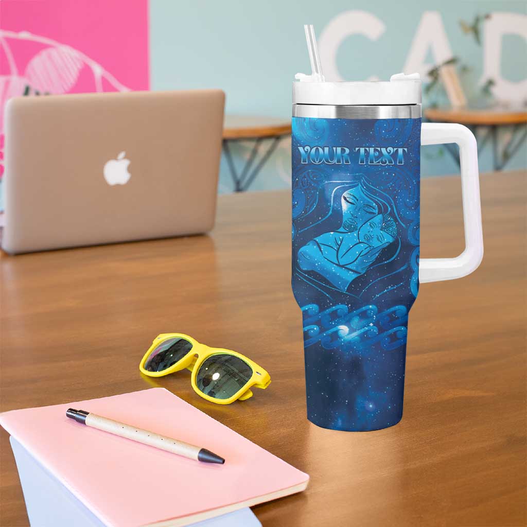 Personalised New Zealand Mother's Day Tumbler With Handle Ko Te Whaea Te Takere O Te Waka LT05 - Polynesian Pride
