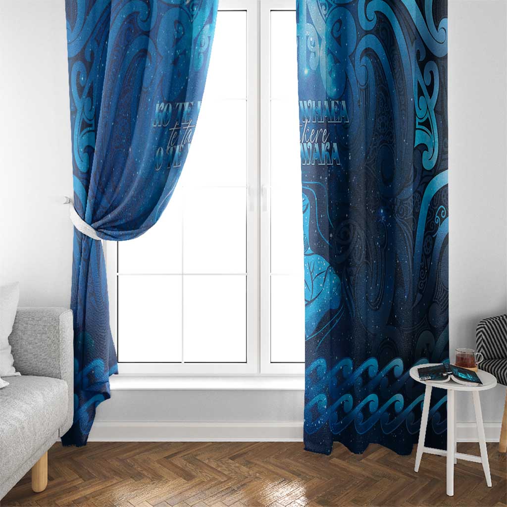New Zealand Mother's Day Window Curtain Ko Te Whaea Te Takere O Te Waka LT05 - Polynesian Pride