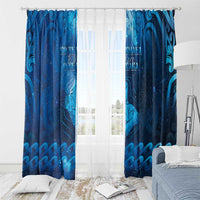 New Zealand Mother's Day Window Curtain Ko Te Whaea Te Takere O Te Waka LT05 - Polynesian Pride