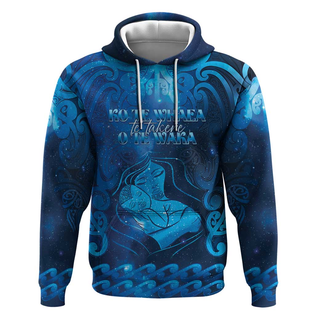 Personalised New Zealand Mother's Day Zip Hoodie Ko Te Whaea Te Takere O Te Waka