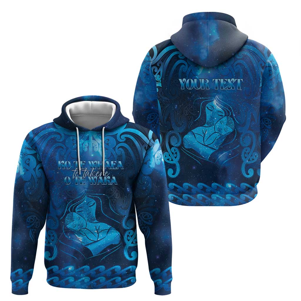 Personalised New Zealand Mother's Day Zip Hoodie Ko Te Whaea Te Takere O Te Waka