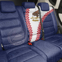 American Samoa Eagle Back Car Seat Cover Polynesian Tribal Pattern Curve Style