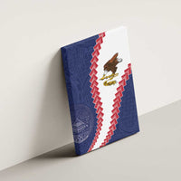 American Samoa Eagle Canvas Wall Art Polynesian Tribal Pattern Curve Style LT05 - Polynesian Pride