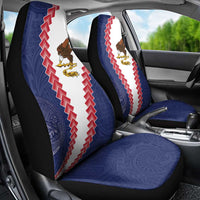 American Samoa Eagle Car Seat Cover Polynesian Tribal Pattern Curve Style LT05 - Polynesian Pride