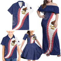 American Samoa Eagle Family Matching Off Shoulder Maxi Dress and Hawaiian Shirt Polynesian Tribal Pattern Curve Style