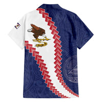 American Samoa Eagle Family Matching Off Shoulder Maxi Dress and Hawaiian Shirt Polynesian Tribal Pattern Curve Style