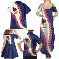 American Samoa Eagle Family Matching Summer Maxi Dress and Hawaiian Shirt Polynesian Tribal Pattern Curve Style LT05 - Polynesian Pride