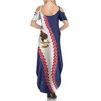 American Samoa Eagle Family Matching Summer Maxi Dress and Hawaiian Shirt Polynesian Tribal Pattern Curve Style LT05 - Polynesian Pride