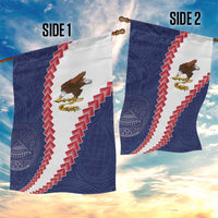 American Samoa Eagle Garden Flag Polynesian Tribal Pattern Curve Style LT05 - Polynesian Pride