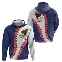 American Samoa Eagle Hoodie Polynesian Tribal Pattern Curve Style LT05 - Polynesian Pride