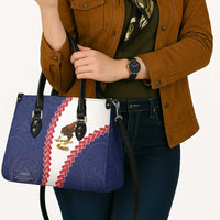 American Samoa Eagle Leather Bag Polynesian Tribal Pattern Curve Style LT05 - Polynesian Pride